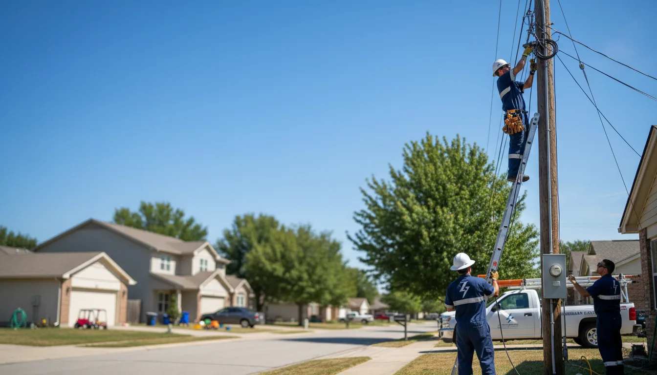 Residential electrician providing installation services in Lyerly, GA